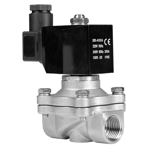 Электромагнитный клапан Солегран KSW-25J-V 230VAC 2/2 НЗ BSP 1"