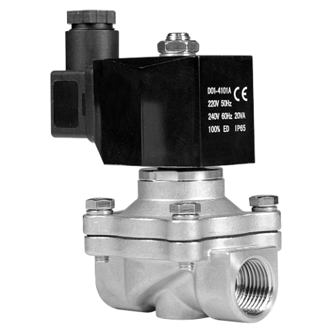 Электромагнитный клапан Солегран KSWM-25-N 230VAC 2/2 НЗ BSP 1"
